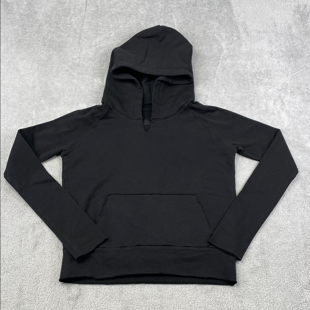 NEW Frank & Eileen‎ XS 100% Cotton Melanie Black Pullover Triple Fleece Hoodie